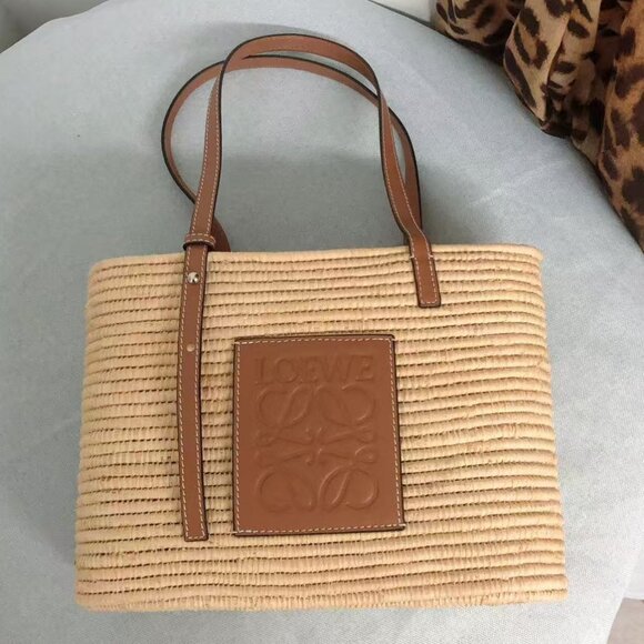 Loewe Handbags - Loewe Square Basket Tote Bag